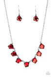 Experimental Edge Red ✧ Necklace Short