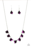 Experimental Edge Purple ✧ Necklace Short