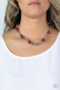 Necklace Short,Red,Decked Out Dazzle Red ✨ Necklace
