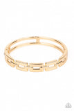 Closed Circuit Strategy Gold ✧ Hinged Bracelet