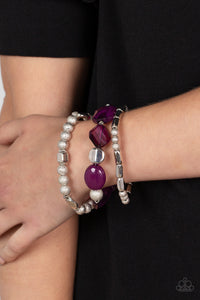 Bracelet Stretchy,Purple,Marina Magic Purple ✧ Bracelet