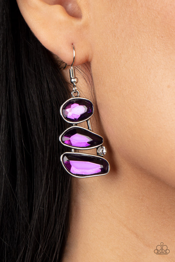 Gem Galaxy Purple ✧ Earrings