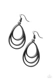 Trendy TIER-Drops Black ✧ Earrings