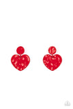 Just a Little Crush Red ✧ Post Earrings Post Earrings