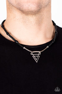 Black,Silver,Urban Necklace,Arrowed Admiral Black ✧ Necklace