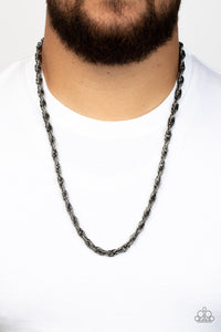 Black,Gunmetal,Men's Necklace,Necklace Long,Pit Stop Black ✧ Necklace