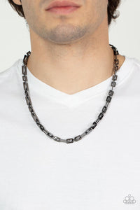 Black,Gunmetal,Men's Necklace,Necklace Short,Sets,Rocket Zone Black ✧ Necklace