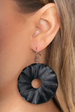 Fan the Breeze Black ✧ Earrings Earrings