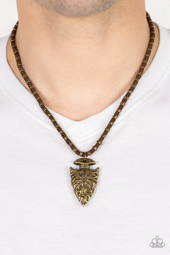 Get Your ARROWHEAD in the Game Brass ✧ Urban Necklace Urban Necklace