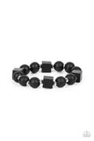 Timber Trendsetter Black ✧ Wood Bracelet Stretch Bracelet