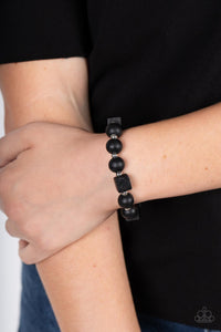 Black,Bracelet Stretchy,Bracelet Wooden,Wooden,Timber Trendsetter Black ✧ Wood Bracelet