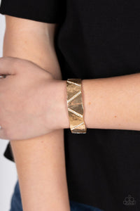 Bracelet Cuff,Gold,Couture Crusher Gold ✧ Cuff Bracelet
