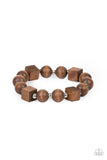 Timber Trendsetter Brown ✧ Wood Stretch Bracelet