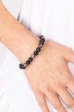 Molten Mogul Black ✧ Lava Rock Stretch Bracelet Lava Bracelet