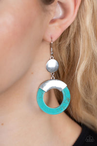 Blue,Earrings Fish Hook,Silver,Turquoise,ENTRADA at Your Own Risk Blue ✧ Earrings