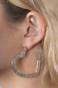 Earrings Hoop,Gold,Hearts,Valentine's Day,AMORE to Love Gold ✧ Hoop Earrings