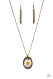 Prairie Passion Brass ✧ Flower Necklace