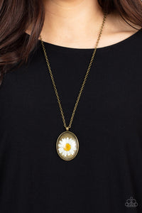 Brass,Necklace Long,Necklace Medium,Prairie Passion Brass ✧ Flower Necklace