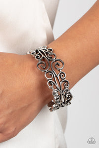 Bracelet Hinged,Silver,Dressed to FRILL Silver ✧ Hinged Bracelet