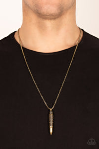 Brass,Men's Necklace,Necklace Long,Mysterious Marksman Brass ✧ Necklace