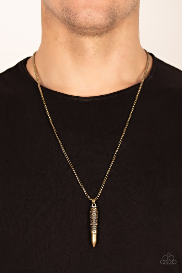 Mysterious Marksman Brass ✧ Necklace Long