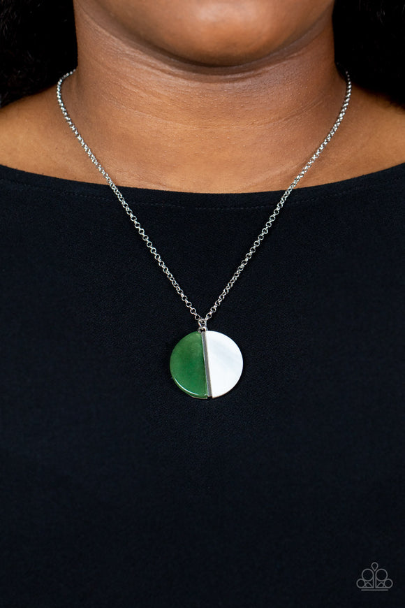 Elegantly Eclipsed Green ✧ Necklace Short