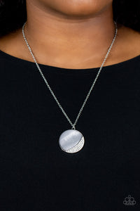 Gray,Necklace Short,Silver,Oceanic Eclipse Silver ✧ Necklace