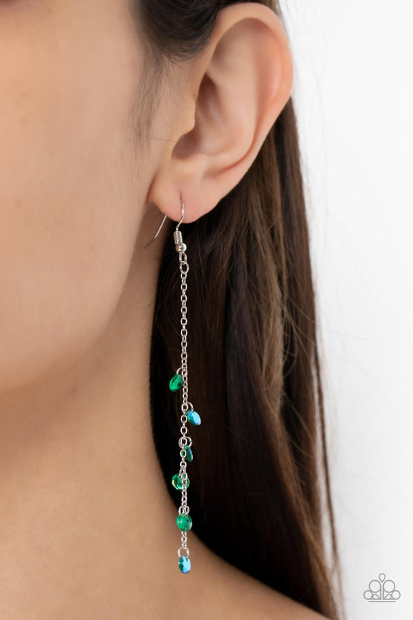 Extended Eloquence Green ✧ Earrings Earrings