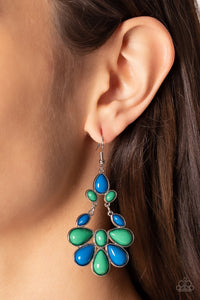 Blue,Earrings Fish Hook,Green,Multi-Colored,Colorfully Canopy Multi ✧ Earrings
