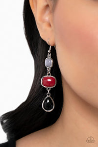 Black,Earrings Fish Hook,Gray,Multi-Colored,Red,Fashion Frolic Multi ✧ Earrings