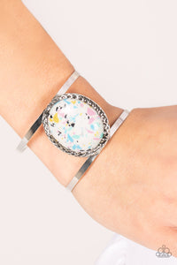 Blue,Bracelet Cuff,Light Pink,Multi-Colored,Pink,White,Yellow,Tantalizingly Terrazzo Multi ✧ Cuff Bracelet