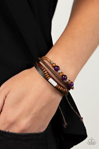 Bracelet Knot,Brown,Purple,Urban Bracelet,Public In-QUARRY Purple ✧ Urban Bracelet