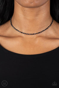 Blue,Necklace Choker,Necklace Short,Mini MVP Blue ✧ Choker Necklace