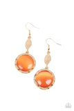 Magically Magnificent Orange ✧ Cat's Eye Earrings