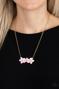 Gold,Light Pink,Necklace Short,Pink,Petunia Picnic Pink ✧ Necklace