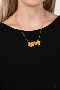 Gold,Necklace Short,Orange,Petunia Picnic Orange ✨ Necklace