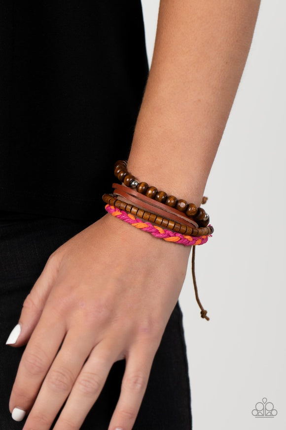 Timberland Trendsetter Pink ✧ Wood Urban Bracelet Urban Bracelet