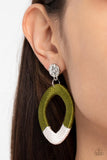 Thats a WRAPAROUND Green ✧ Wood Post Earrings Post Earrings