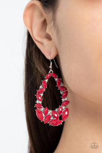 Earrings Fish Hook,Holiday,Red,Tenacious Treasure Red ✧ Earrings