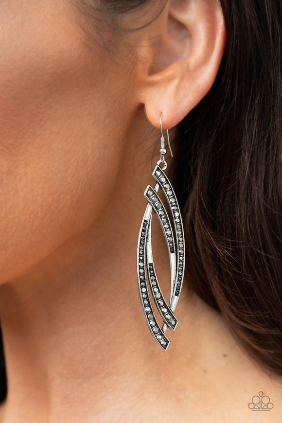 Twinkle for Two Silver ✧ Hematite Earrings