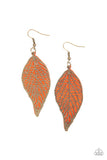 Leafy Luxury Orange ✧ Earrings Earrings