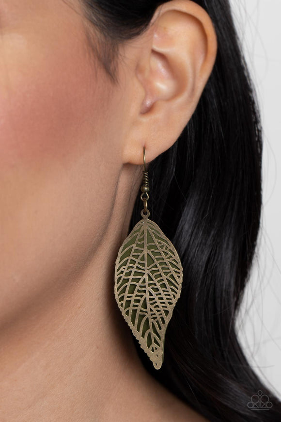 Leafy Luxury Green ✧ Earrings Earrings