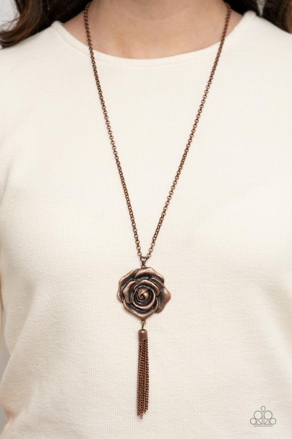 Rosy Redux Copper ✧ Necklace Long