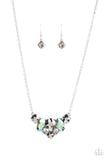 Lavishly Loaded Silver ✧ Iridescent Hematite Necklace Short