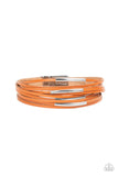 Suburban Outing Orange ✧ Magnetic Leather Bracelet Magnetic Bracelet