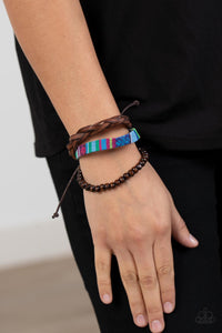 Blue,Bracelet Knot,Brown,Multi-Colored,Urban Bracelet,Textile Texting Blue ✧ Urban Bracelet