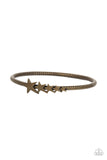 Astrological A-Lister Brass ✧ Star Bangle Bracelet