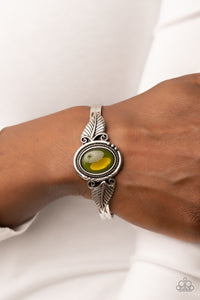 Bracelet Cuff,Green,Silver,Serendipitous Sojourn Green ✧ Cuff Bracelet