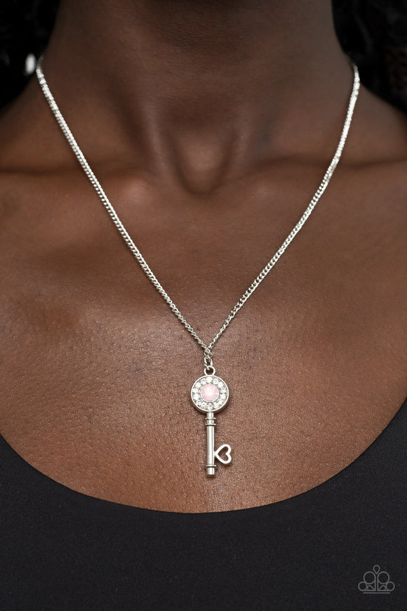 Prized Key Player Pink ✨ Necklace Short