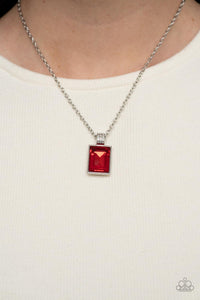 Holiday,Necklace Short,Red,Valentine's Day,Understated Dazzle Red ✧ Necklace